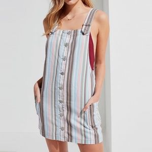 BDG | Lollipop Striped Skirtall Overall Dress XS